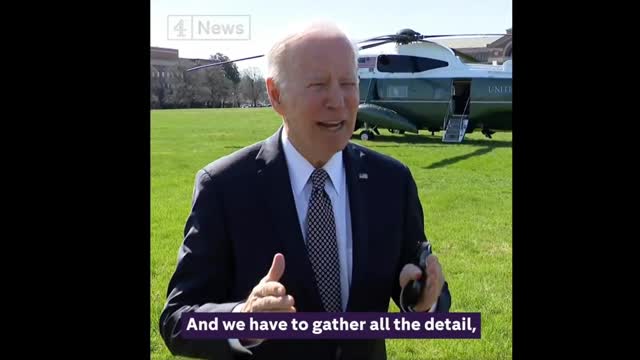 NOW - Biden: Putin is a "brutal war criminal" and calls for trial.