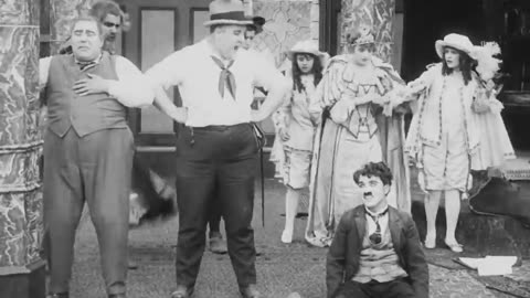 Charlie Chaplin "Behind the Screen"