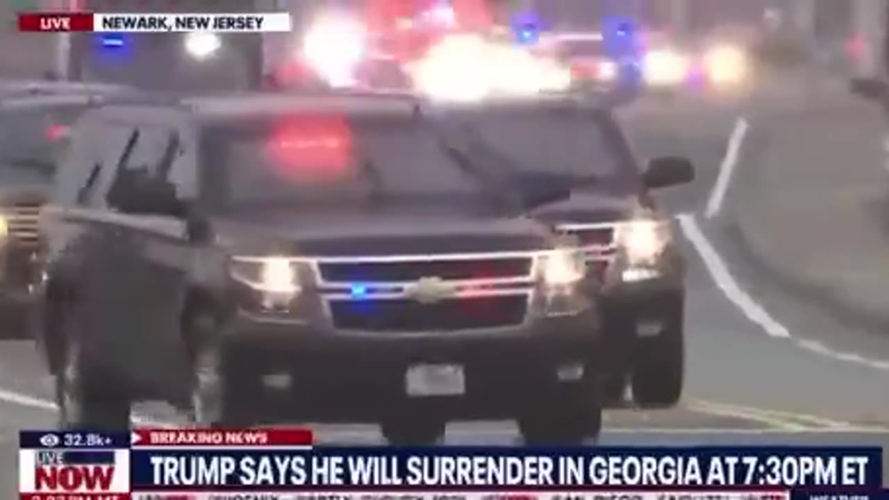 Trump Surrenders In Georgia At 7:30pm ET