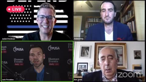 Jack Posobiec jokes about Biden's alleged "favourite hobby" on The Ben Stein show.