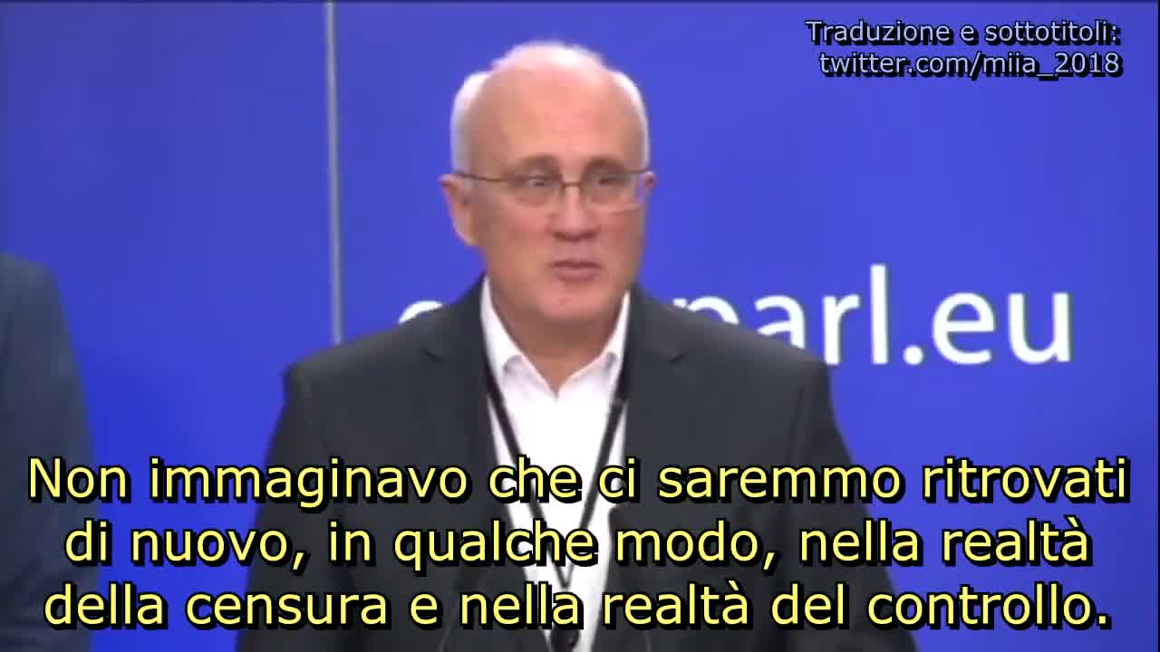 Europarlamentare lituano Stasys Jakeliūnas (conferenza stampa P.E. 8.12.2021):