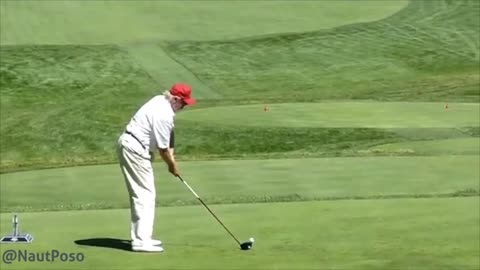 Trump Practices His Game