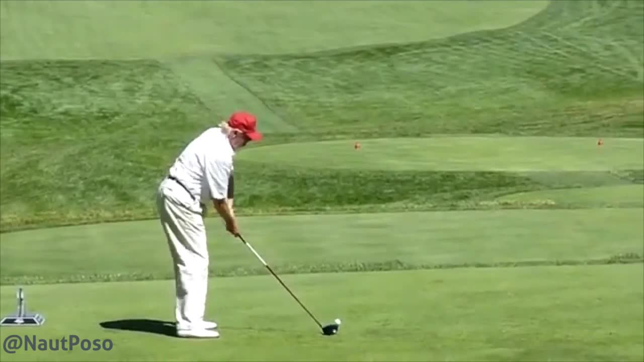 Trump Practices His Game