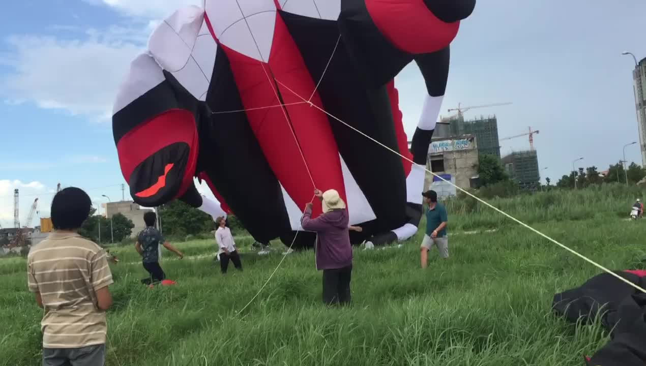 Are you afraid of feeling the kite pulling you into the sky?