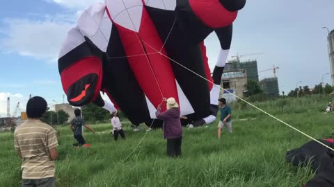 Are you afraid of feeling the kite pulling you into the sky?