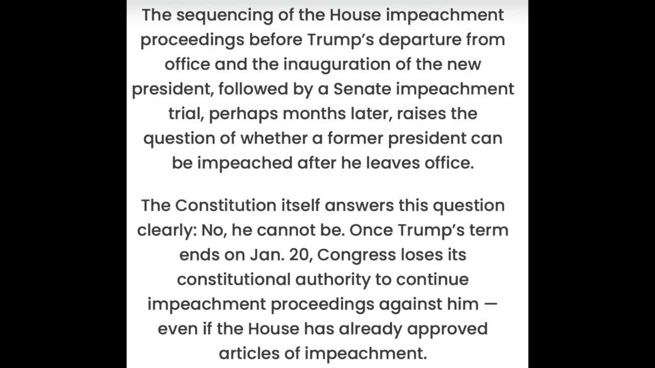 Judge Calls Impeachment Proceeding Unconstitutional