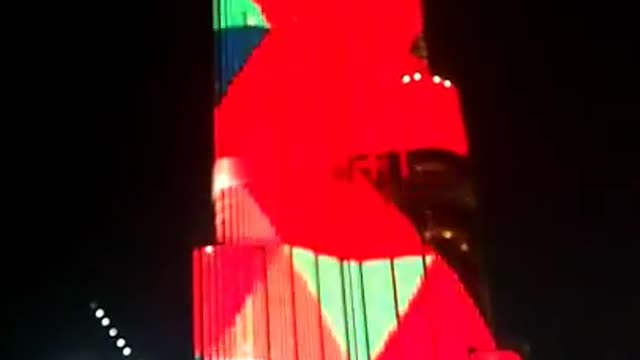 Burj Khalifa LED show - amazing night show