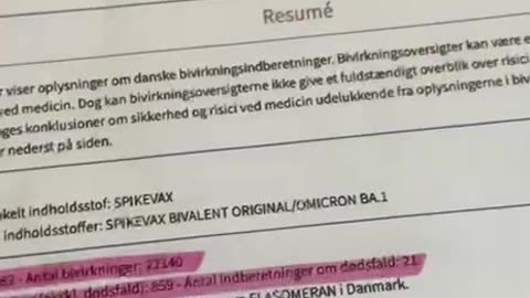 191.731 indberettede skader og min. 181 døde af den påståede vaccine, ifølge lægemiddelstyrelsen