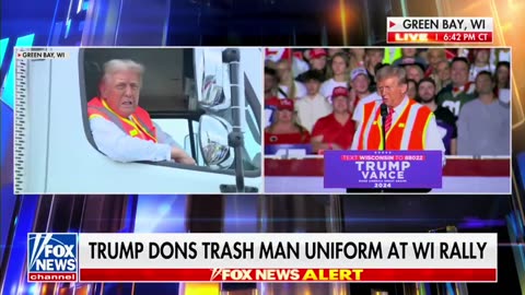 DUMP TRUCK GARBAGE MAN TRUMP - [10.30.2024] Green Bay,WI.