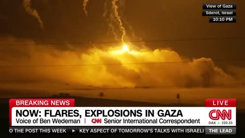 Dramatic video shows rockets fired into Gaza