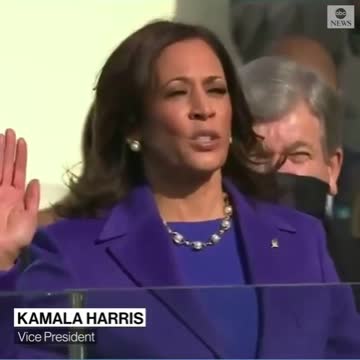 KAMALA HARRIS TAKES THE OATH OF OFFICE TO BECOME THE FIRST WOMAN VICE PRESIDENT