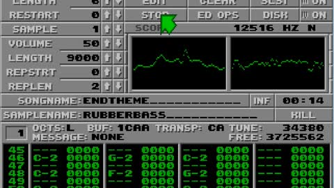 Amiga and Atari ST Protracker Music Mods - End Theme