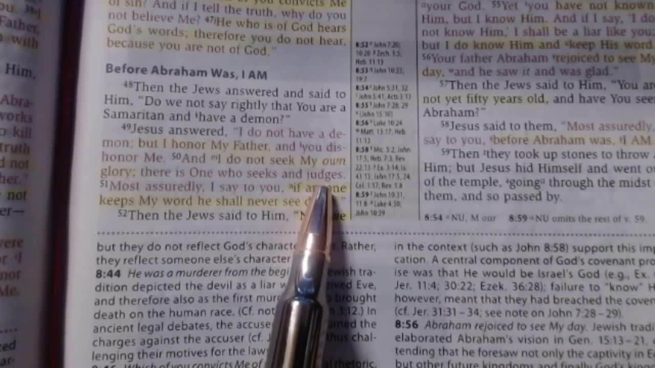 Before Abraham was, I AM - John 8:48-59 NKJV