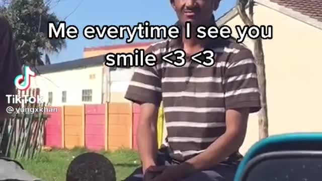 Everytime he sees you he smiles<3<3