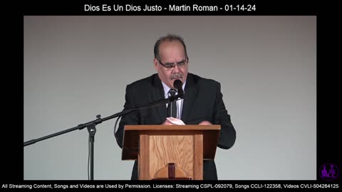 Dios Es Un Dios Justo - Martin Roman - 01-14-24