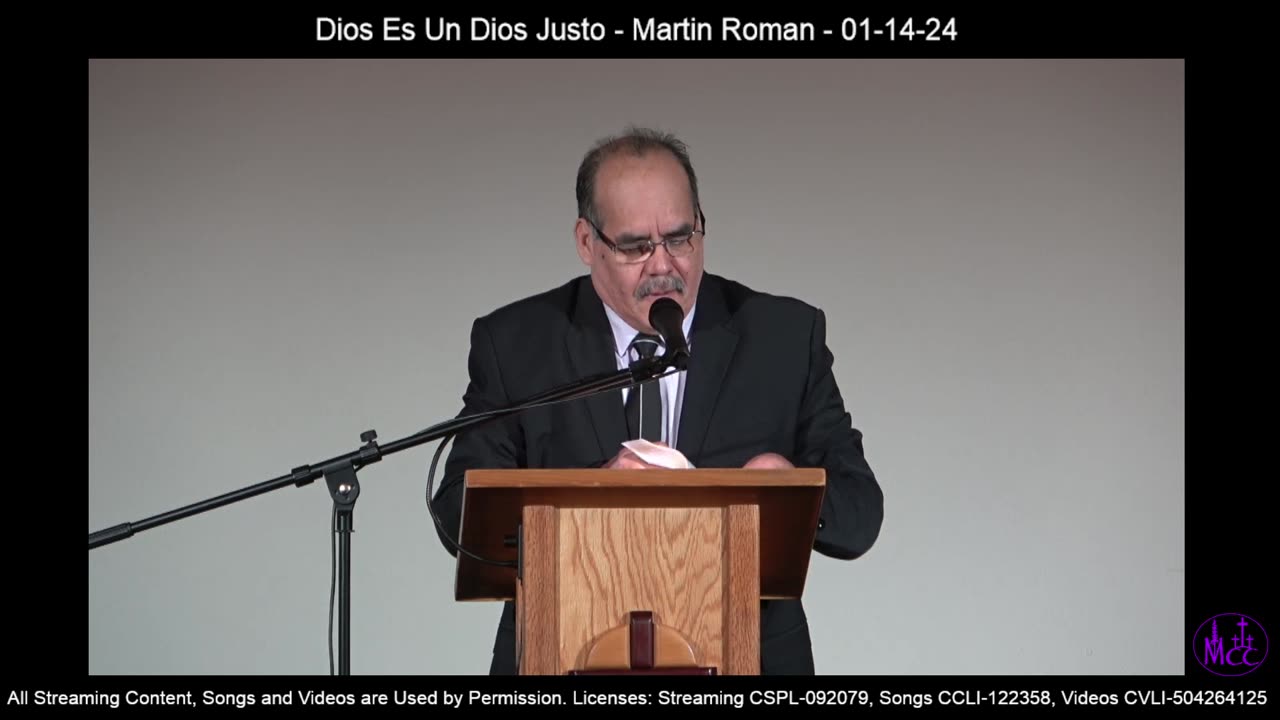 Dios Es Un Dios Justo - Martin Roman - 01-14-24