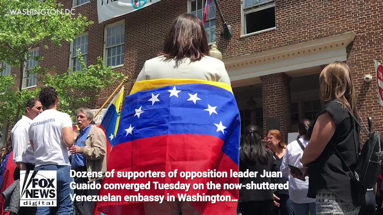 Tense scene at Venezuelan Embassy in DC