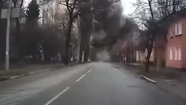 INSANITY DASH CAM CAPTURE RUSSIAN CLUSTER BOMBS DROPPING INTO HOSPITAL