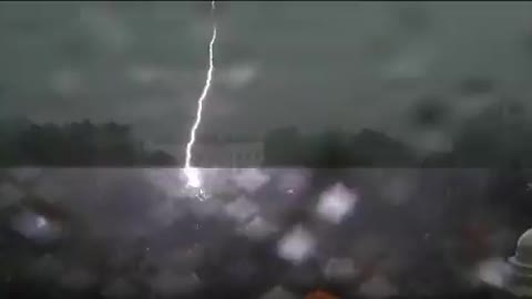 Fox 5 DC cameras caught the lightning strike that may have caused the injuries near the White House.