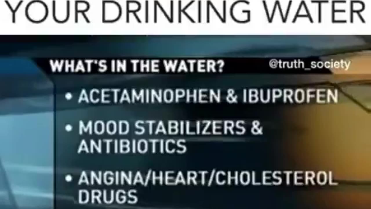 Why are there drugs & medications in our drinking water?