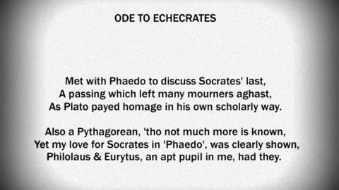 Odes To The Greats: A Philosophy Lesson In Verse: The Pre-Socratics (A-E)