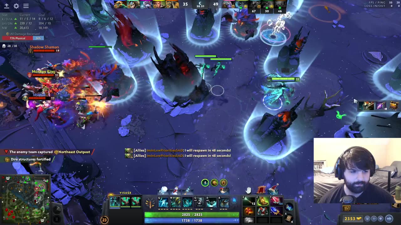 Dota 2 Low Prio getting out of the depths