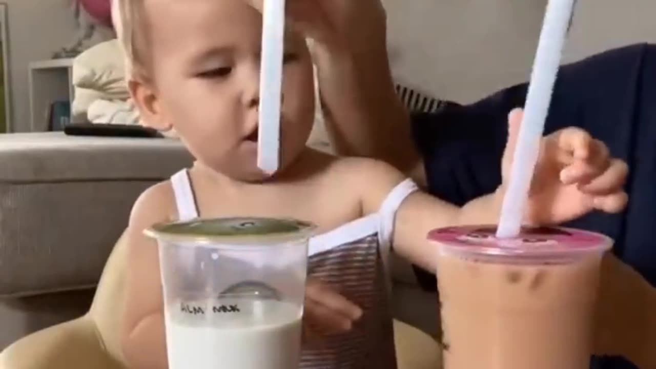 Boba straw challenge 🍼🥛🥢