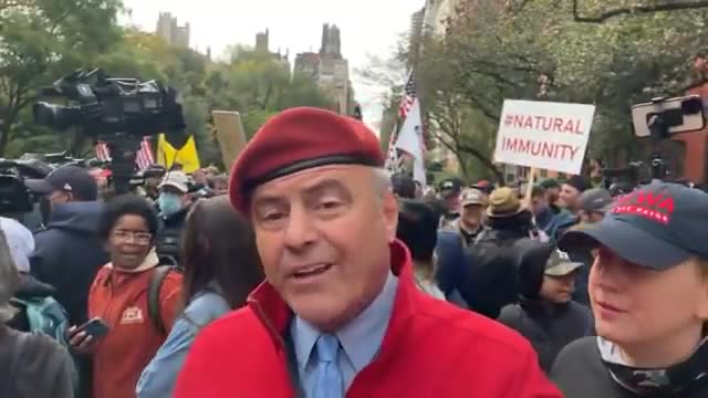 Firefighters Rally Against Vaccine Mandate, Joined By GOP Mayoral Candidate Curtis Sliwa