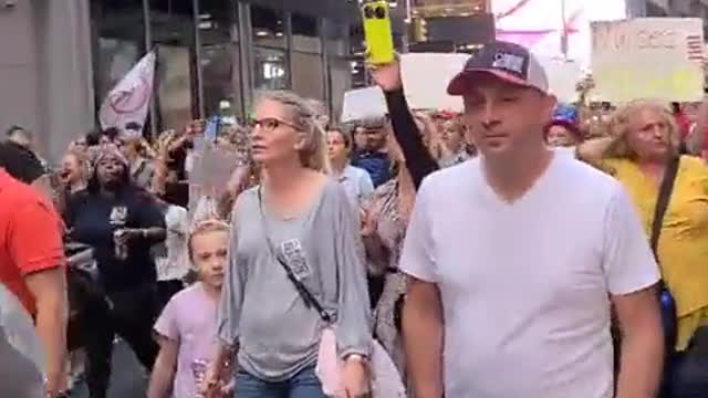 Protests Against Mandatory Health Pass in NYC, New York, USA