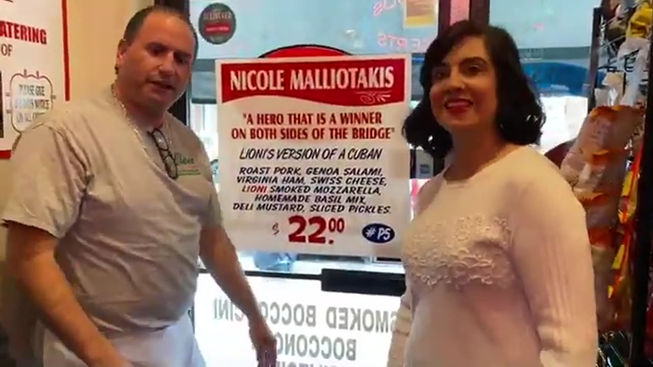 (2/8/20) Nicole Malliotakis Honored with her own sandwich at Lioni’s of Brooklyn