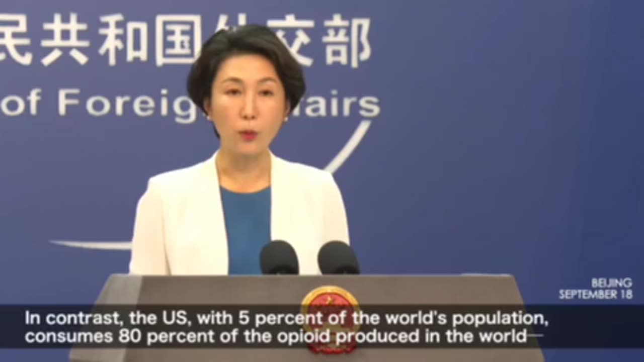 China MFA Spokeswoman about drug problems.