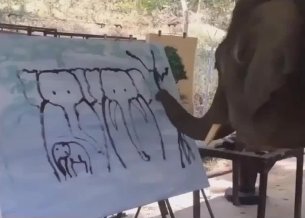 Elephant Painting 🎨