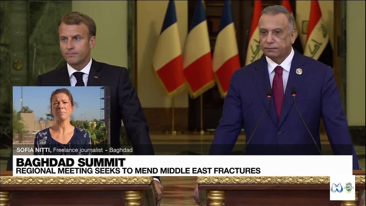 Macron arrives at Iraq summit aimed at easing Middle East tensions