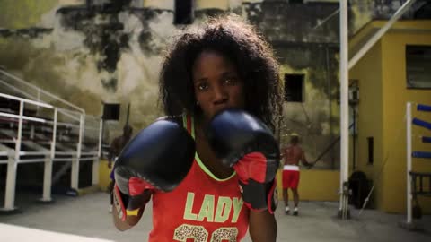 Cuban boxing girl