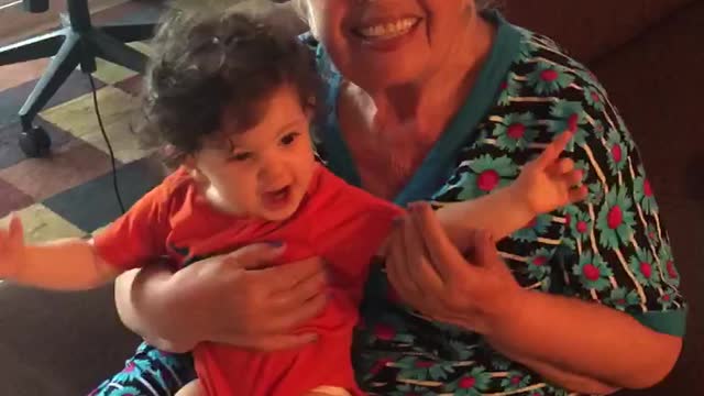 Mila and grandma Galya