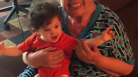 Mila and grandma Galya