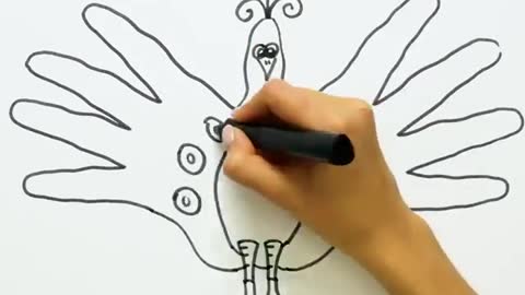 creativity of drawing by hand