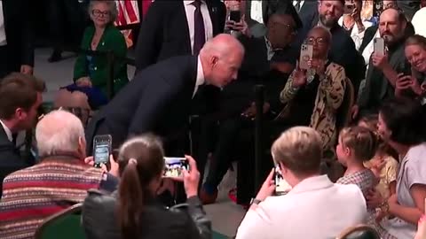 Biden greets kids: “I just had to make sure the two girls got ice cream when this is over.”