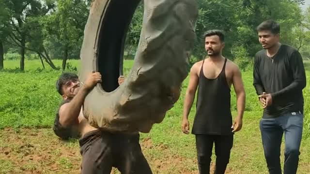 Hard work for man