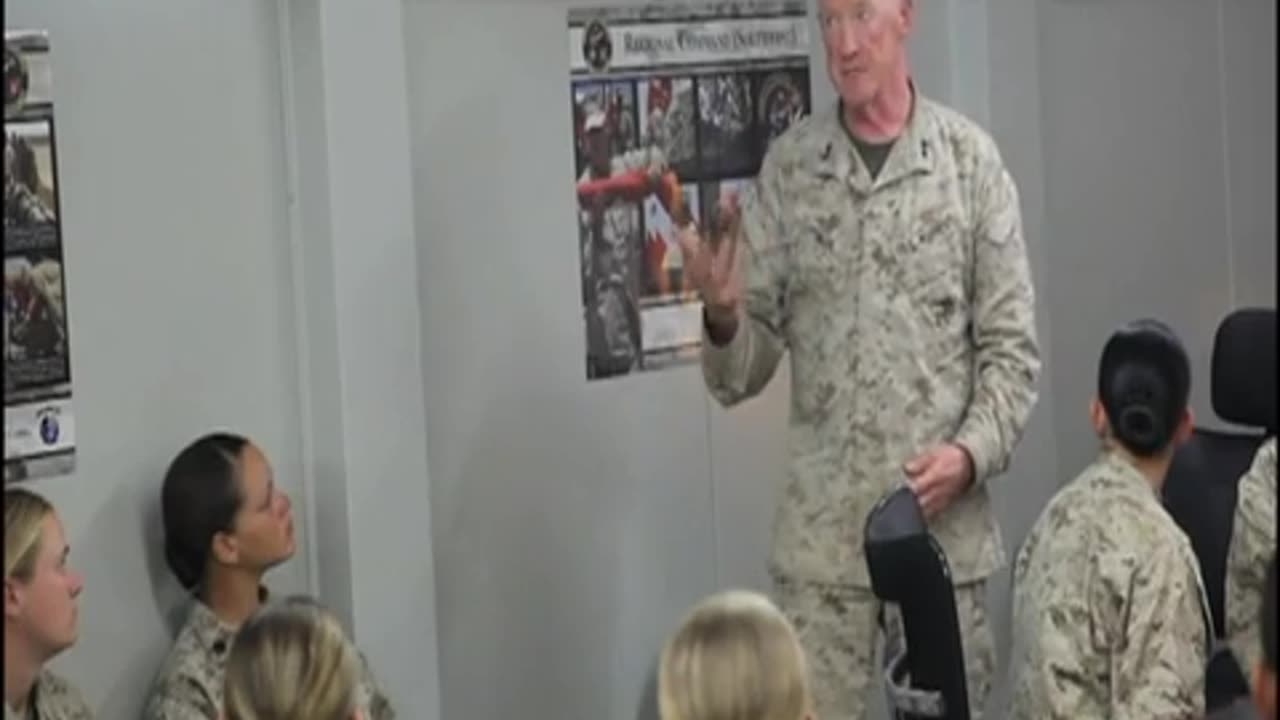 Maj Gen RIchard Mills talks to Female Engagement Team Part 1