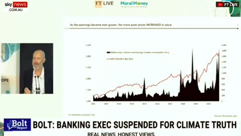 Bank Exec suspended for making Climate Truth