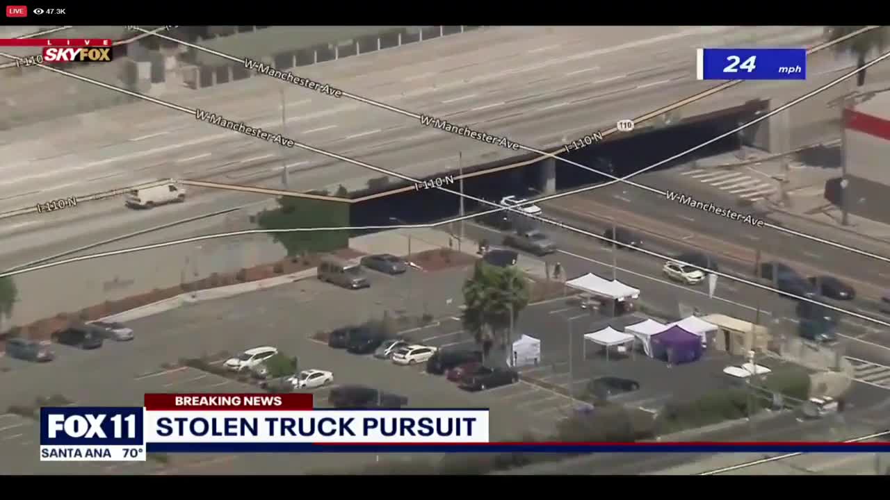 DOUBLE CRASH OUT: LA police chase suspect gets in 2 wrecks in 2 minutes