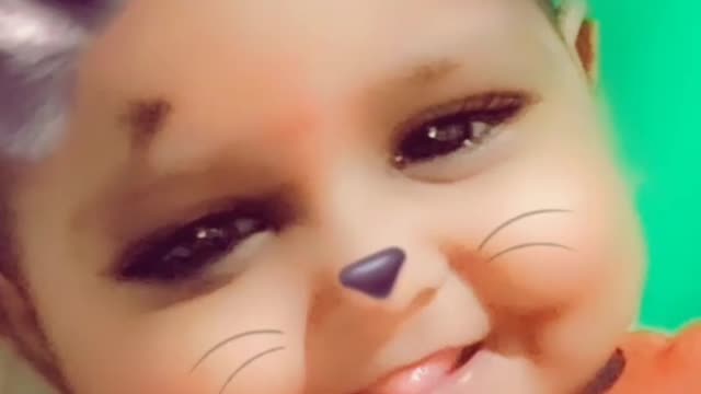 Cute baby with funy🤓