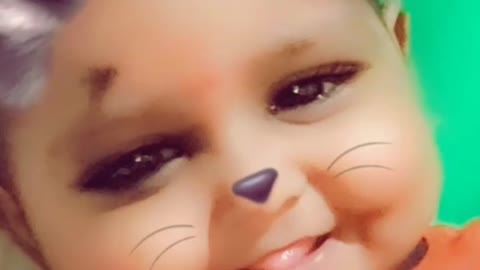 Cute baby with funy🤓