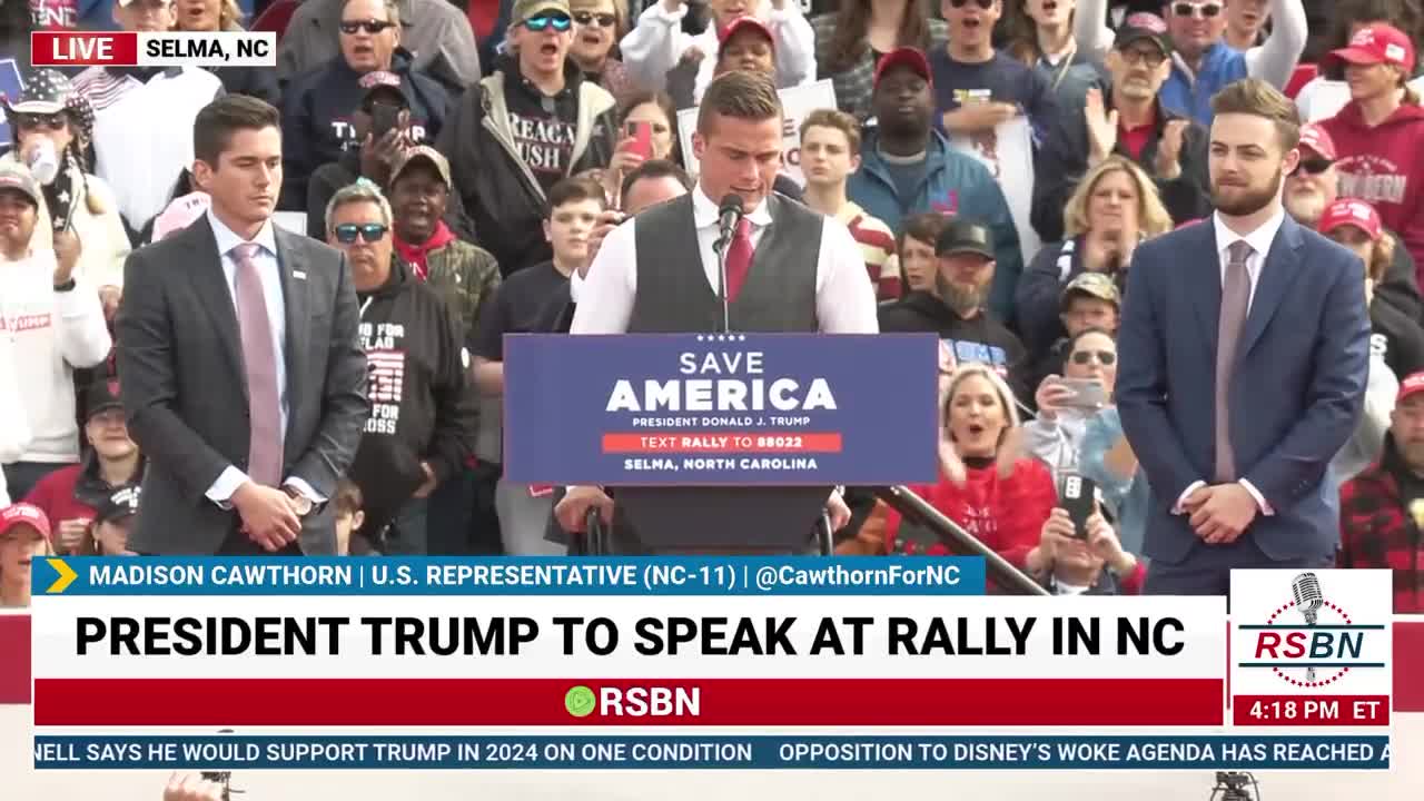 Rep. Cawthorn stands to give a POWERFUL address to the people of North Carolina!