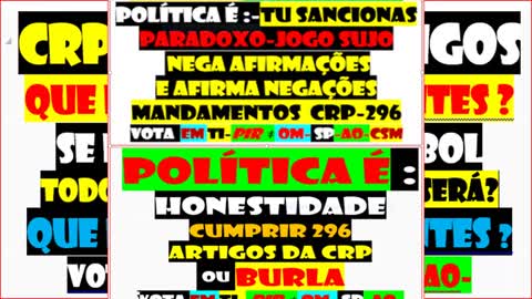CRP A ESCRITURA QUE DESMASCARA DIRIGENTE BURLÃO e OFFSIDES politics-political