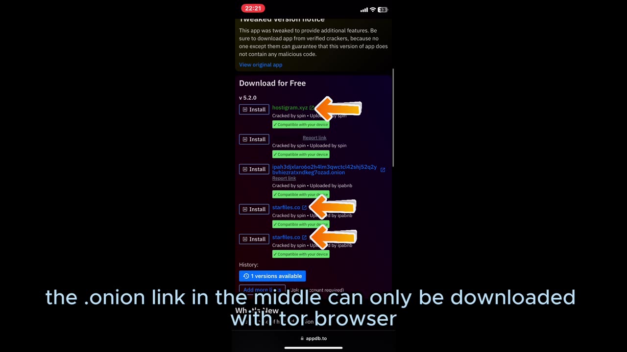 How to download a iPA from Appdb for free