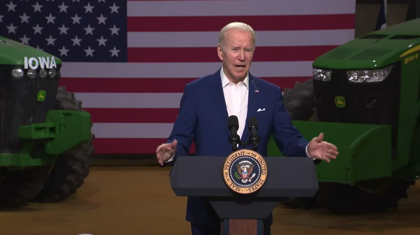 Biden: "I'm starting to bore myself here, but this is important stuff, I think."