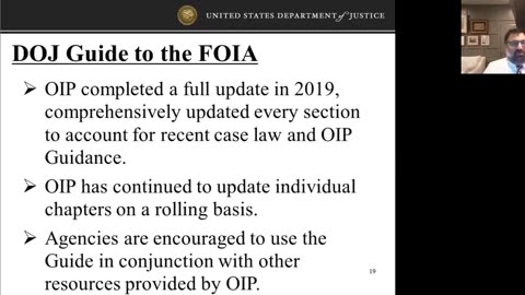 Chief FOIA Officers Council Meeting Recording October 14 2020