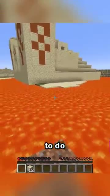 "Minecraft, But Water is Turned to Lava"